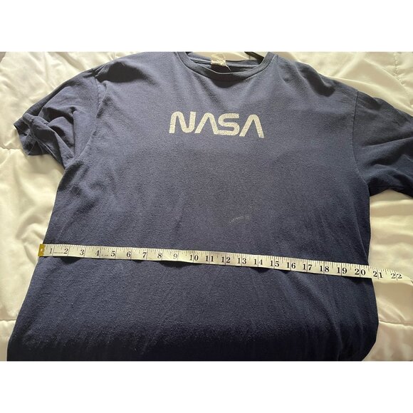 Vintage 90s NASA navy blue Streetwear shirt - Picture 6 of 6